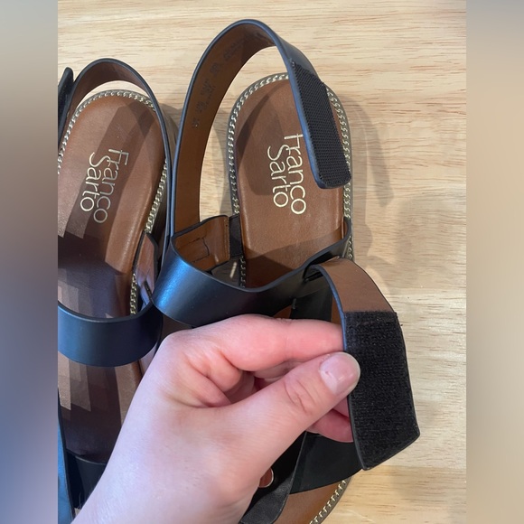 Franco Sarto Black and Brown Women's Sandals - Picture 7 of 8